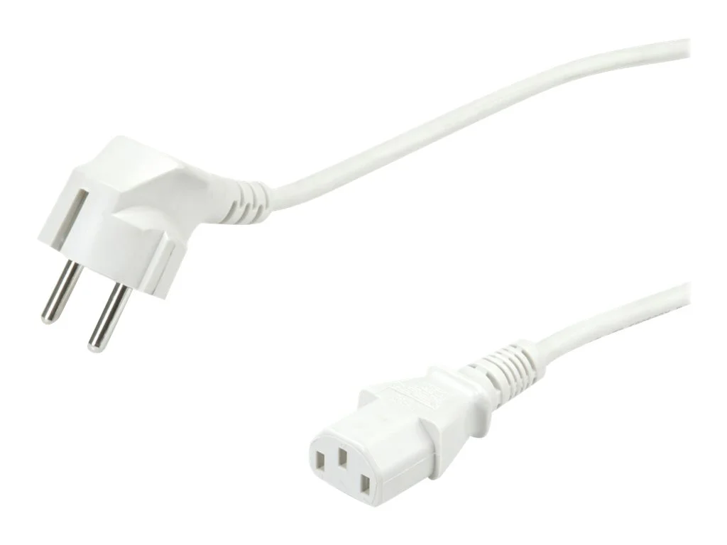 VALUE Netzkabel gerade IEC-Buchse 1,8m