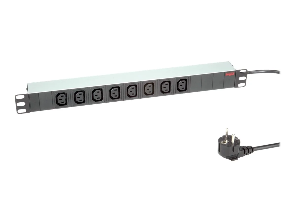 ROLINE 48,26cm-Steckdosenleiste 8fach 2m