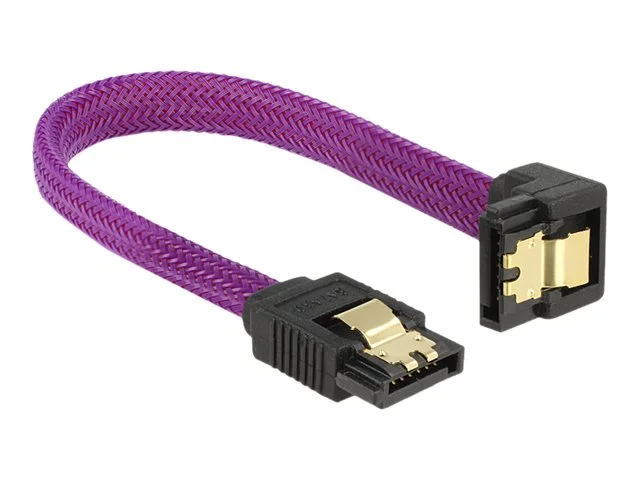 DELOCK SATA Kabel 6 Gb/s 10 cm violett