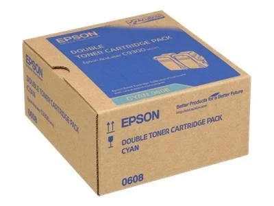 EPSON Toner Double Pack Cyan 7.5kx2