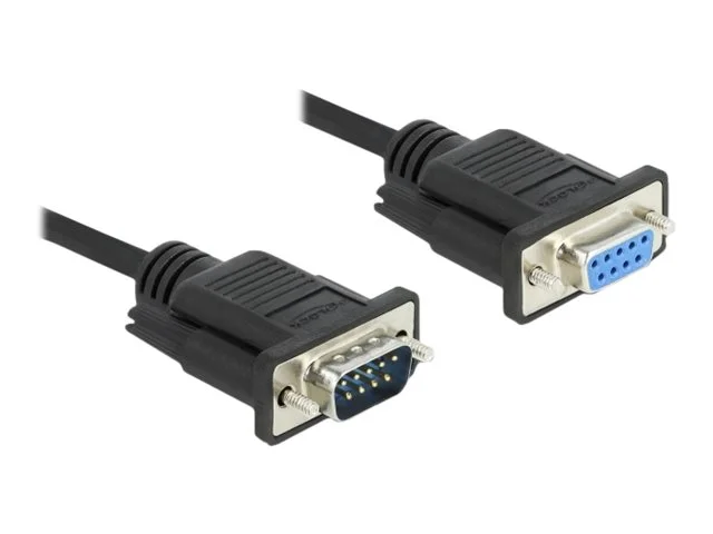 DELOCK Seriell Kabel RS-232 Sub-D9 1m