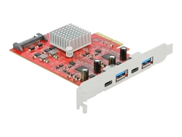 DELOCK PCIe x4 Karte USB Typ-A +Type-C