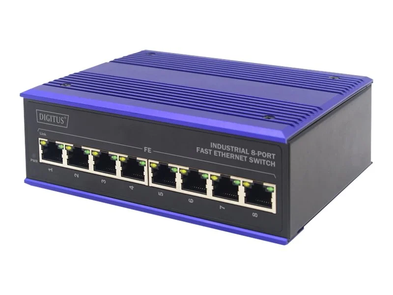 DIGITUS Industrieller 8P Ethernet Switch