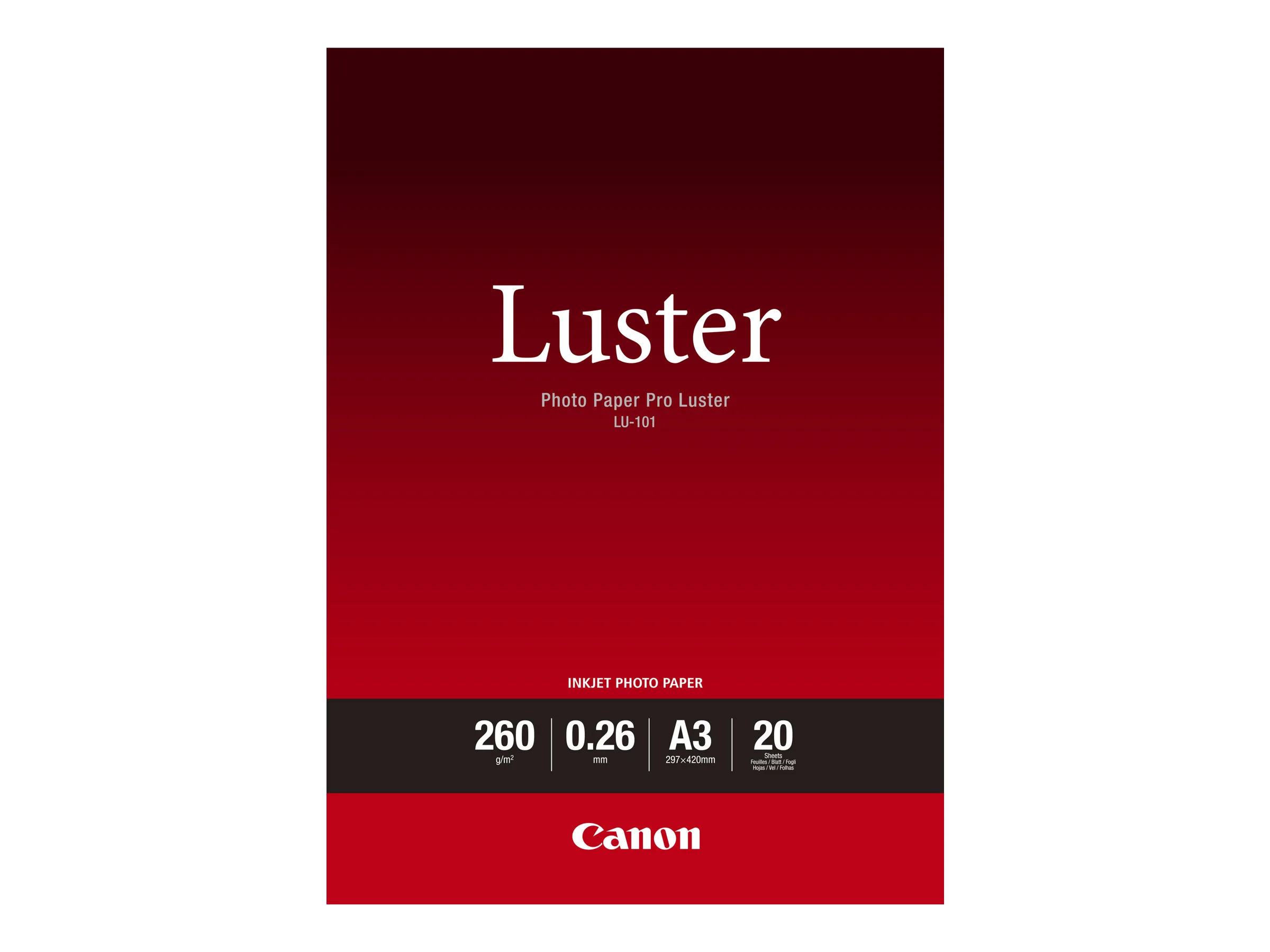 CANON LU-101 Fotopapier Pro Luster A3