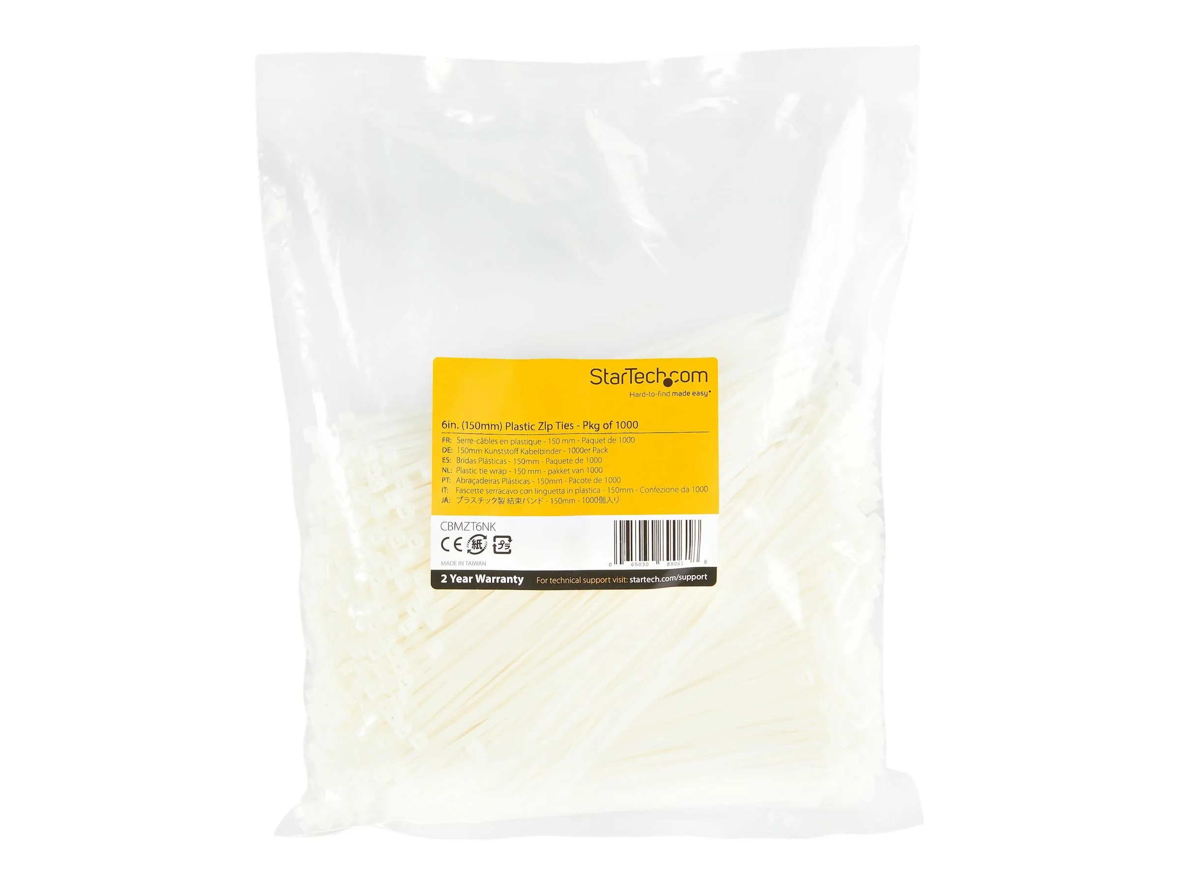 STARTECH Kabelbinder 152x3mm 1000 Stück