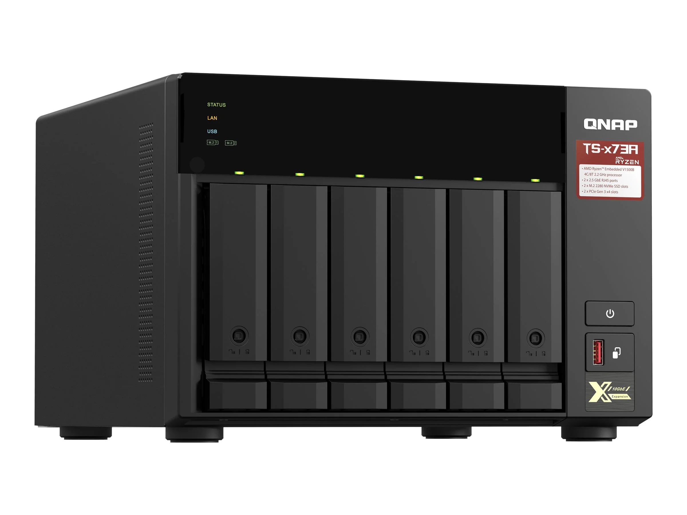 QNAP TS-673A-8G 6-bay NAS Ryzen V1050B