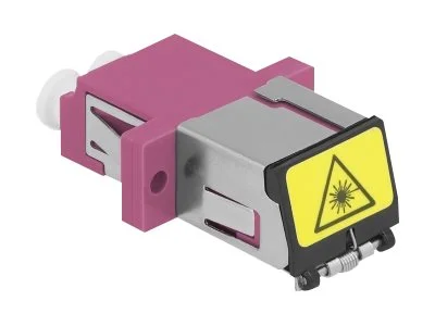 DELOCK LWL Kupplung LC Duplex violett