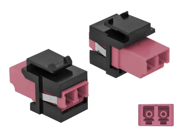 DELOCK Keystone Modul LC Duplex Buchse