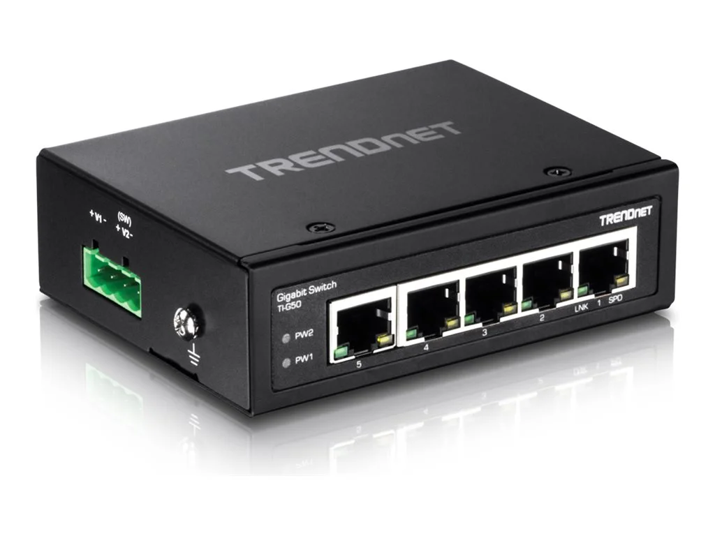 TRENDNET TI-G50 5-Port Gehärteter Switch