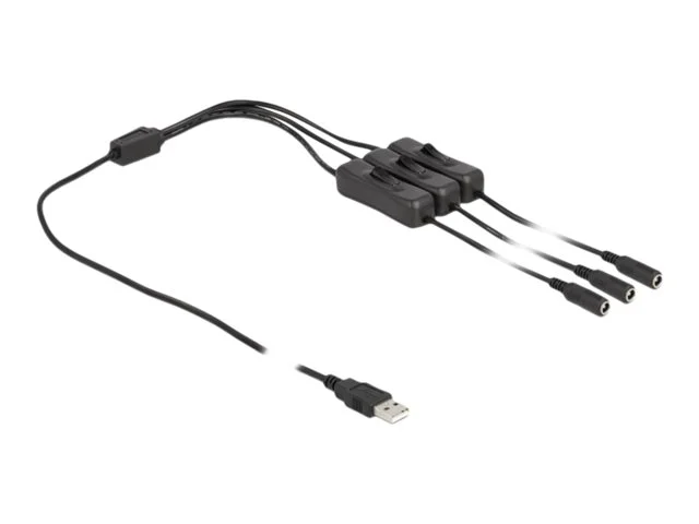 DELOCK Kabel USB Typ-A Stecker zu 3xDC