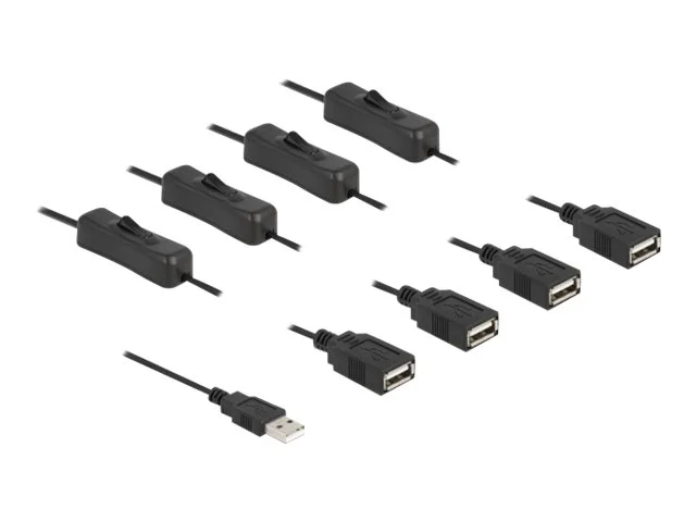 DELOCK Kabel USB Typ-A Stecker zu 4xUSB