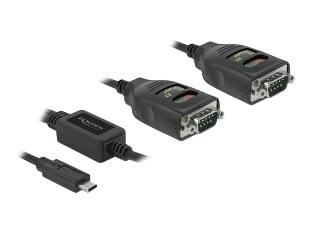 DELOCK Adapter USB Type-C zu 2xSeriell