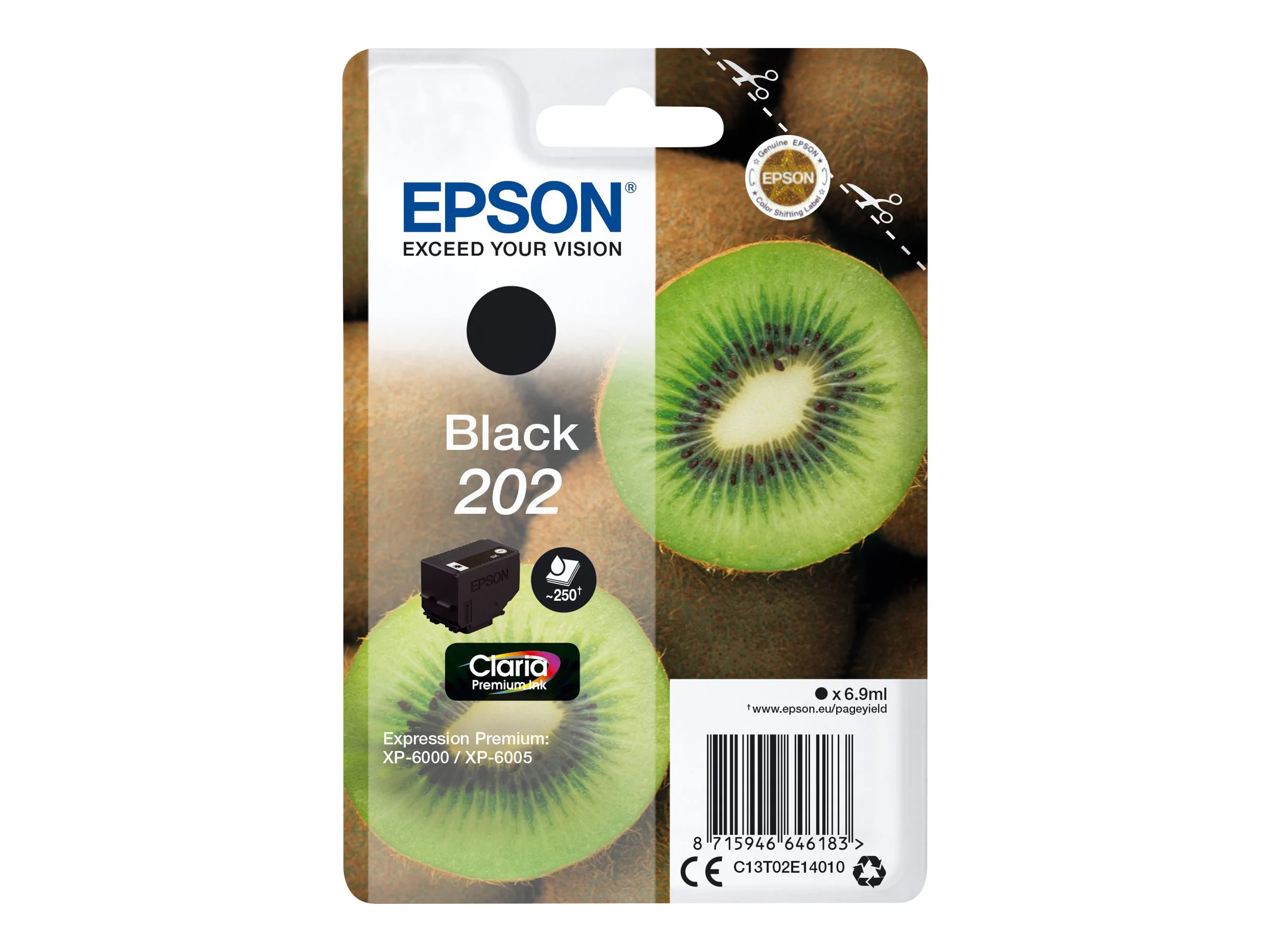 EPSON 4LB Singlepack Black 202 Kiwi