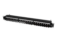 EFB Patchpanel STP 24-Port 1HE SCHWARZ
