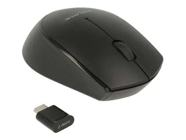 DELOCK Optische 3-Tasten Mini Maus USB