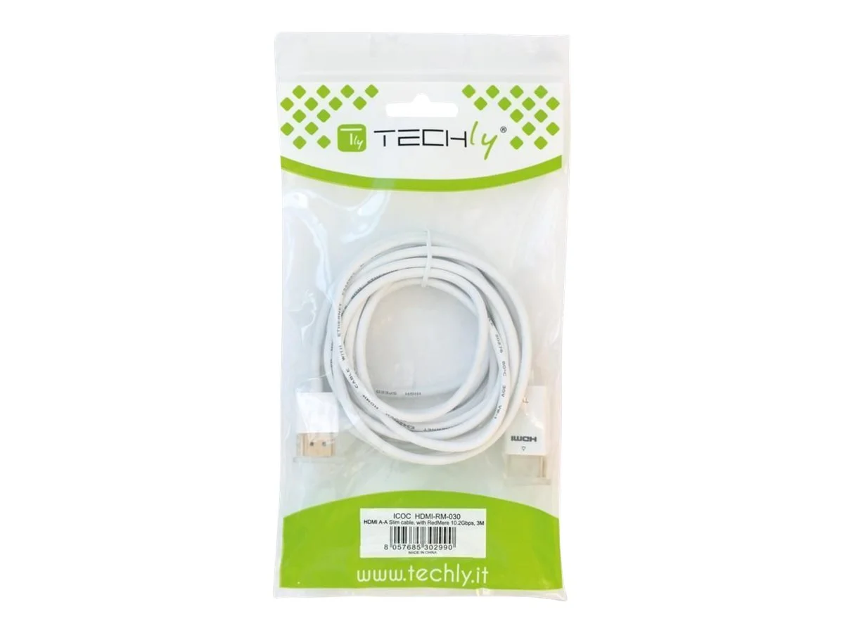 TECHLY HDMI High Speed Kabel WEISS
