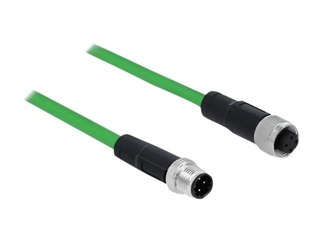 DELOCK Kabel M12 4 Pin D-kodiert TPU 5 m