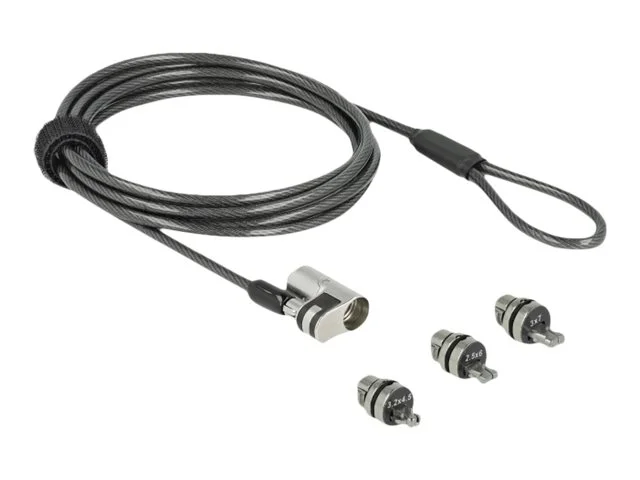 NAVILOCK Notebook Sicherungskabel mit 3