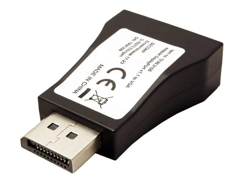 VALUE DisplayPort-VGA Adapter DP
