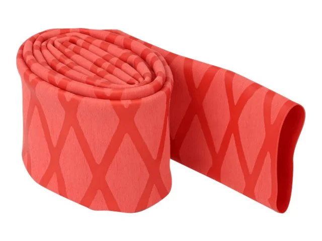 DELOCK Schrumpfschlauch X-Muster rot