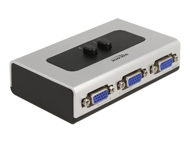 DELOCK Umschalter VGA 2 Port manuell