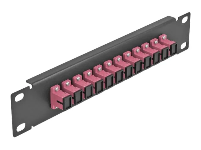 DELOCK 30,5cm LWL Patchpanel 12P SC viol