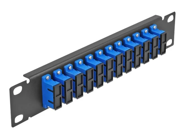DELOCK 30,5cm LWL Patchpanel 12P SC blau