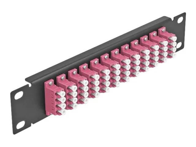 DELOCK 30,5cm LWL Patchpanel 12P LC viol