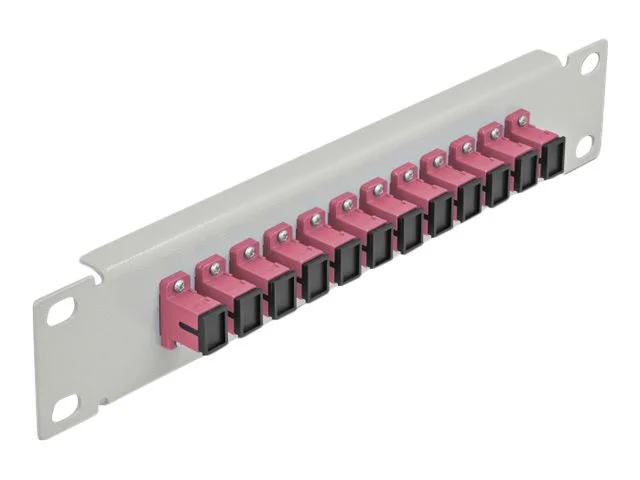 DELOCK 30,5cm LWL Patchpanel 12P SC viol