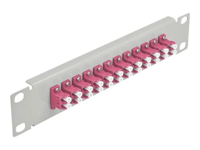 DELOCK 30,5cm LWL Patchpanel 12P LC viol