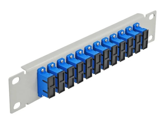 DELOCK 30,5cm LWL Patchpanel 12P SC blau