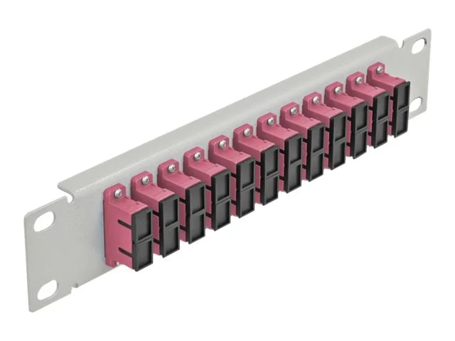 DELOCK 30,5cm LWL Patchpanel 12P SC viol