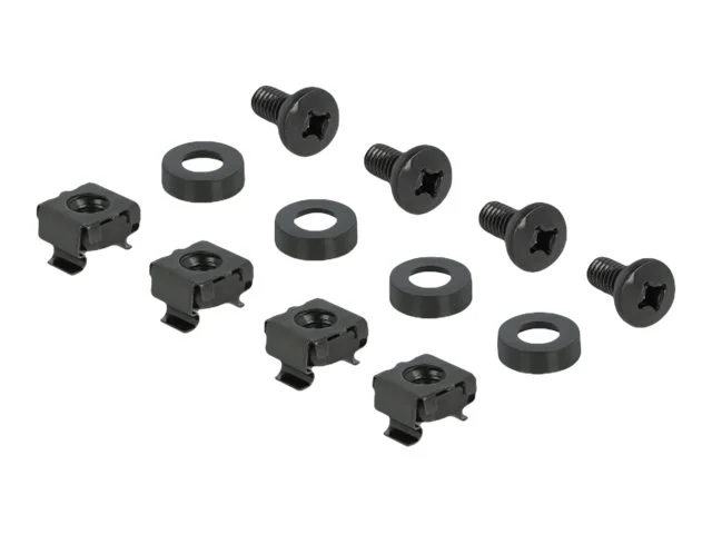 DELOCK 30,5cm Panel Öffnung 1 HE schwarz