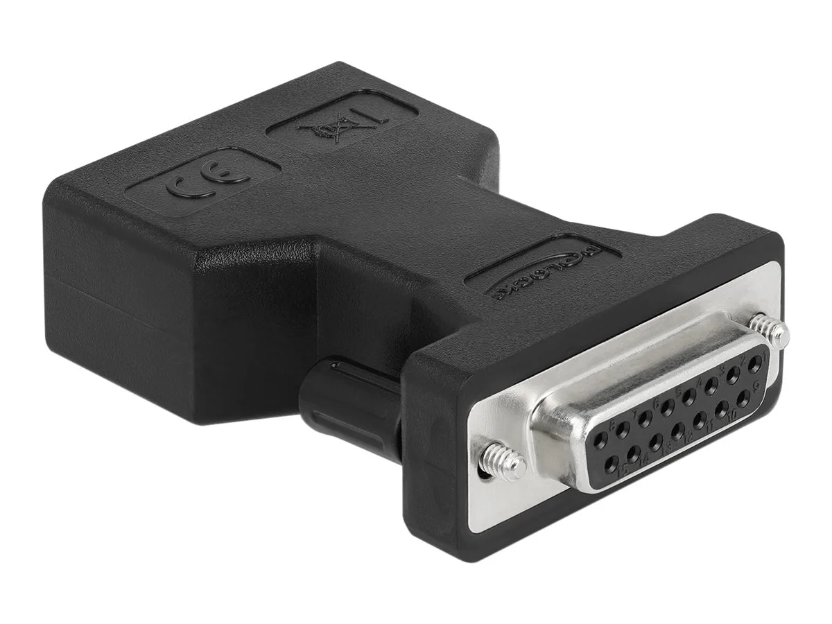DELOCK D-Sub 15 Pin Buchse zu 2xRJ45