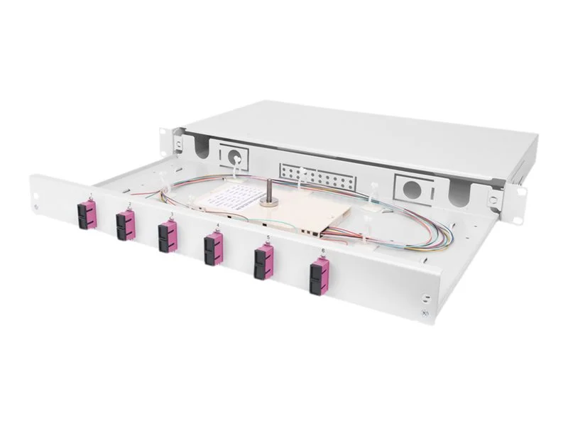 DIGITUS FO splice box 1U 6x SC DX OM4