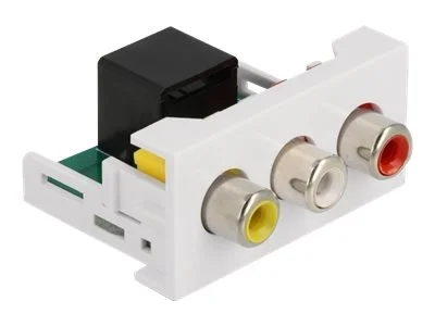 DELOCK Easy 45 Modul 3xCinch zu RJ45