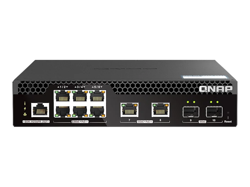 QNAP QSW-M2106P-2S2T 6 ports 2.5GbE RJ45