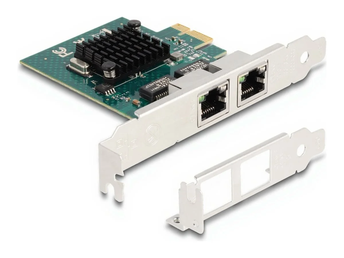 DELOCK PCI Express x1 Karte zu 2 x RJ45