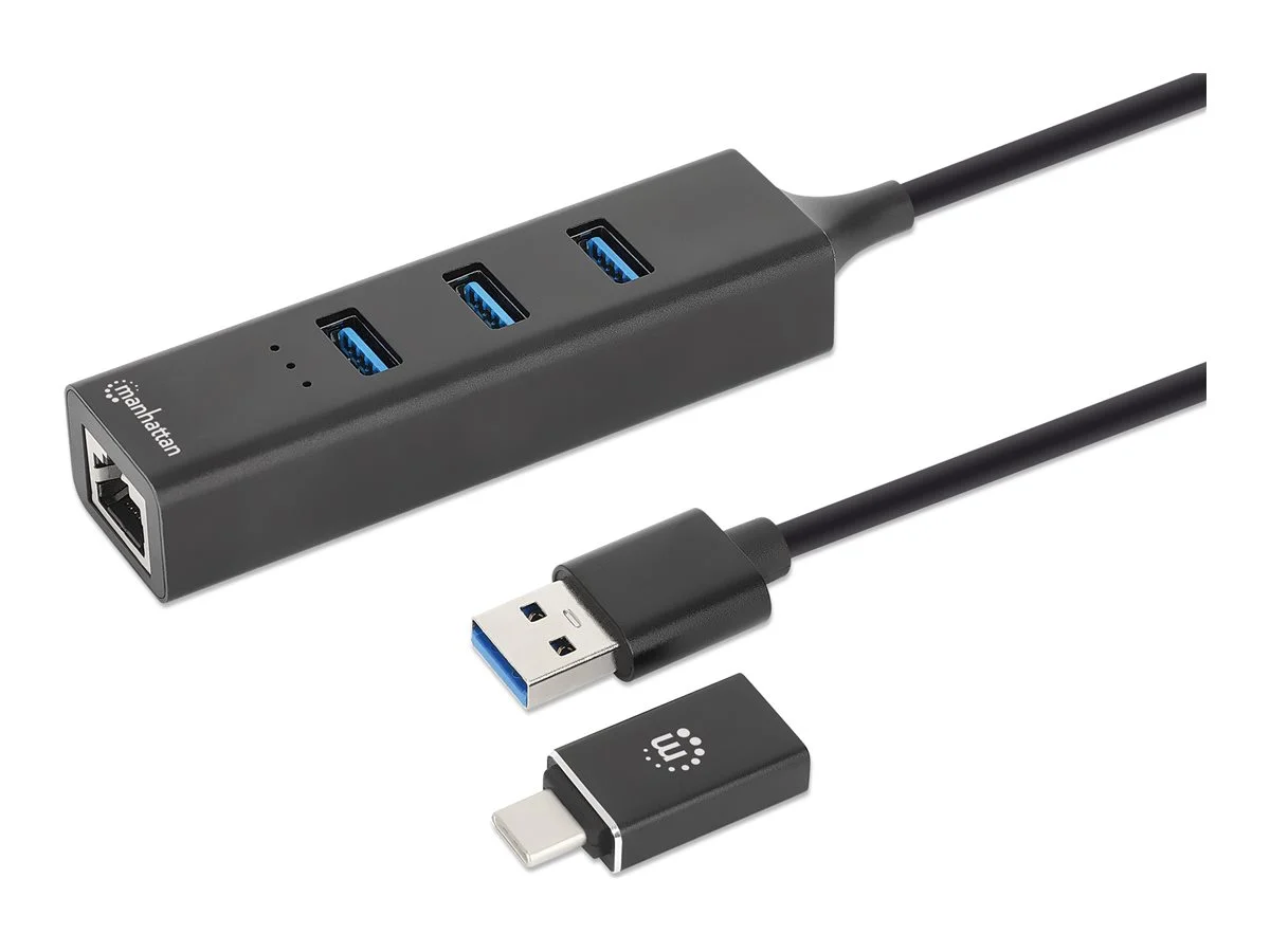 MH 3-Port USB 3.0 Typ-C/Typ-A Kombo-Hub