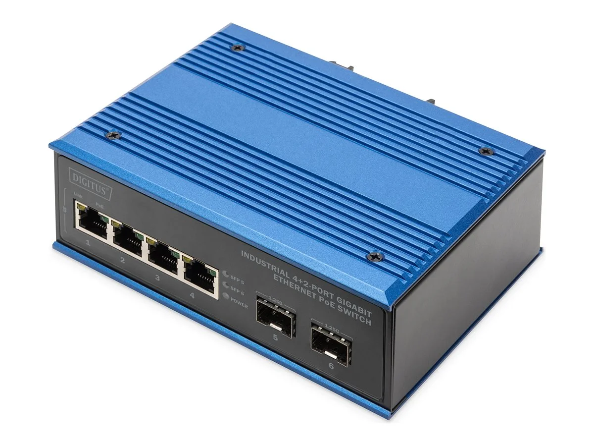 DIGITUS Industrial 4+2 -Port Gigabit Eth