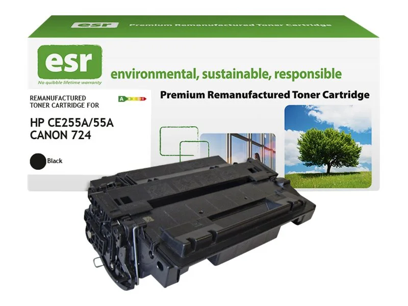 ESR cartr HP CE255A blk reman 6k