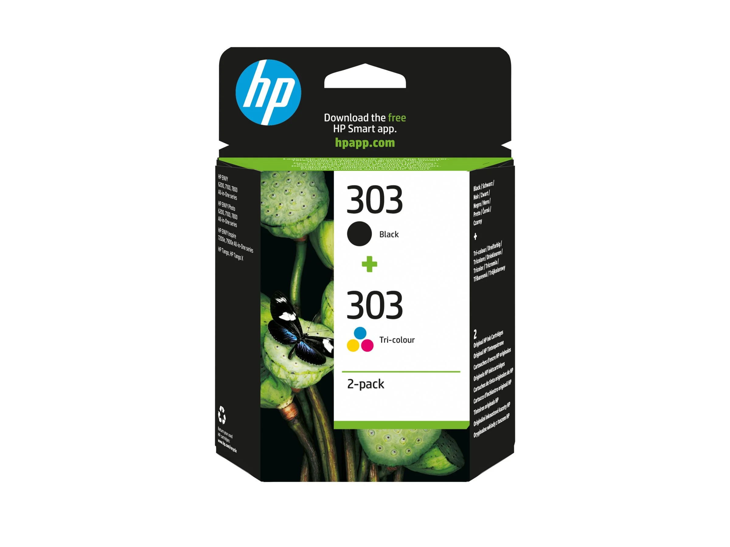 HP 303 2-pack Black/Tri-color Ink Cartri