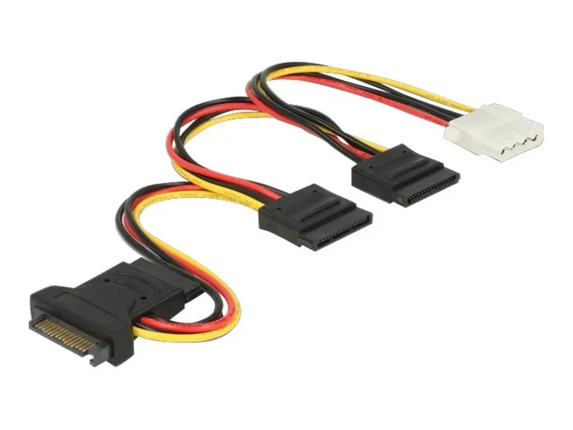 DELOCK Stromkabel SATA 15 Pin > 3 x SATA