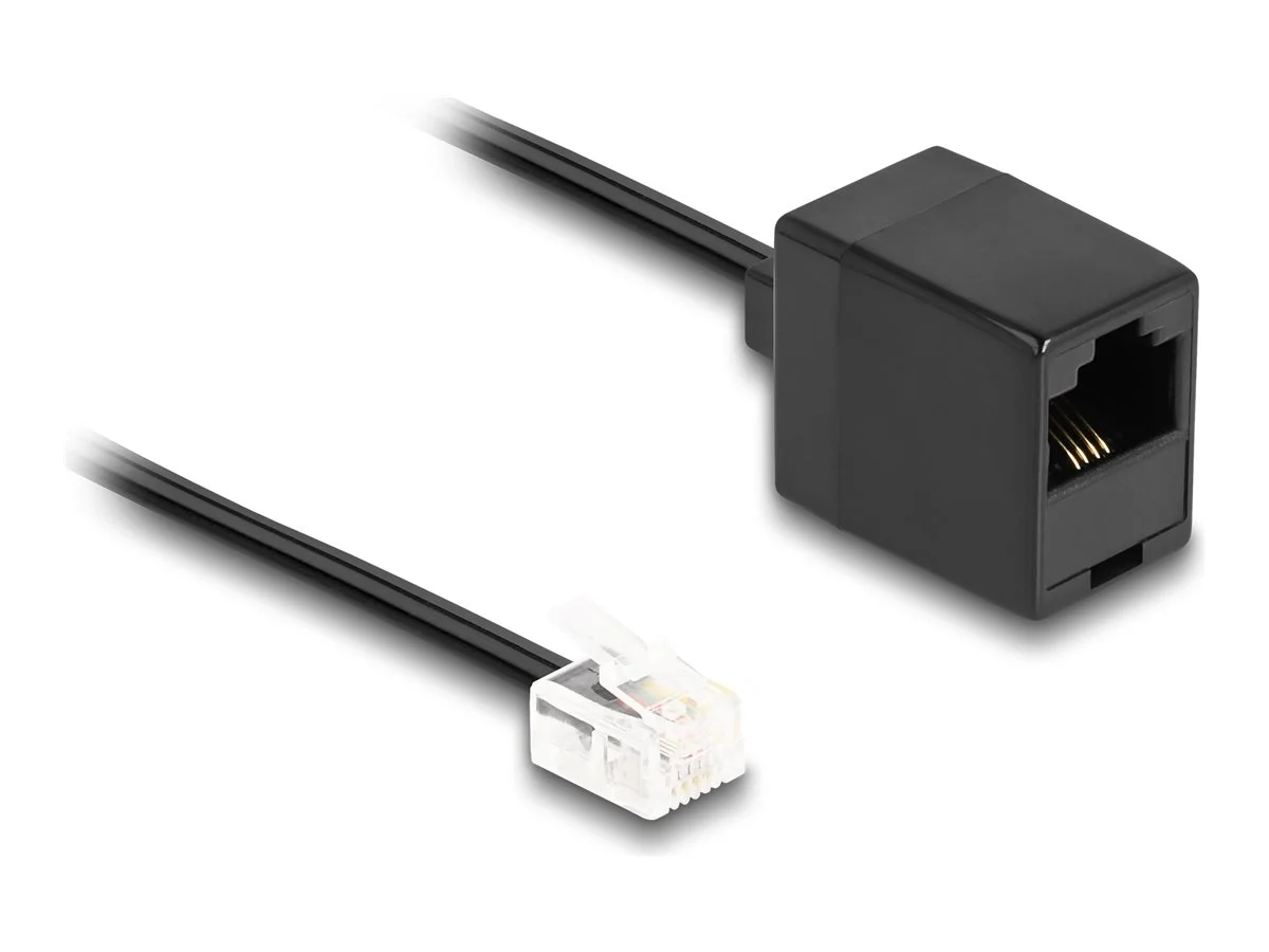 DELOCK Telefonk RJ11 zu RJ45 schwarz 1m