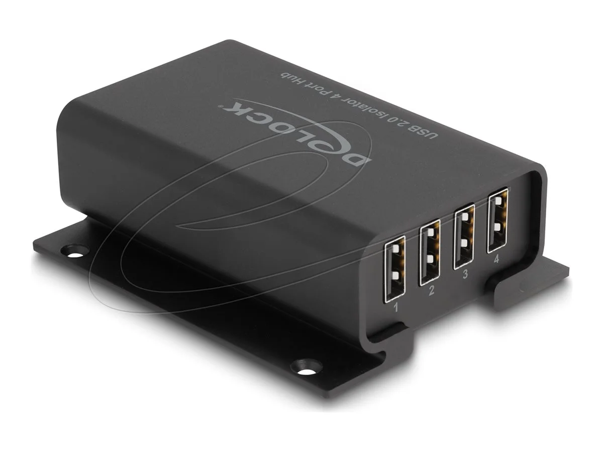 DELOCK 4 Port USB 2.0 Isolator Hub 5 kV