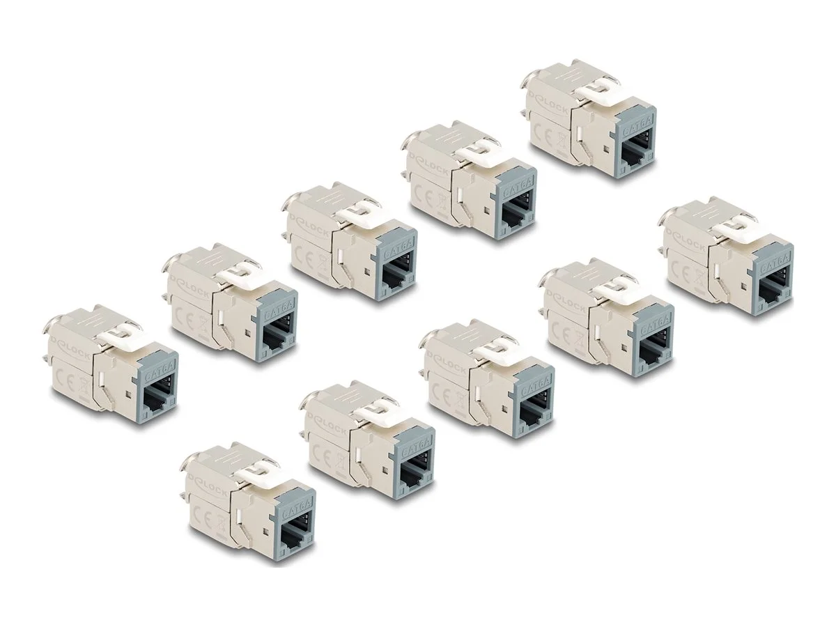 DELOCK Keystone Modul RJ45 zu LSA grau