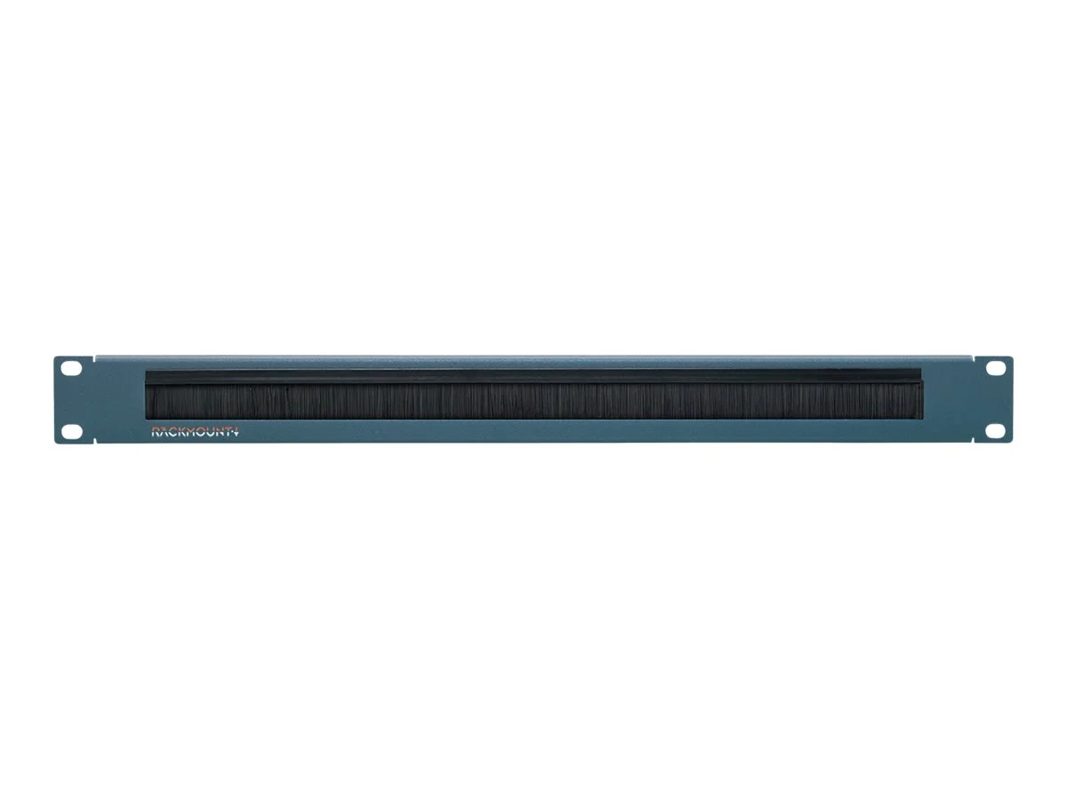 RACKIT 1U Blind Plate w Brush CISCO BLUE