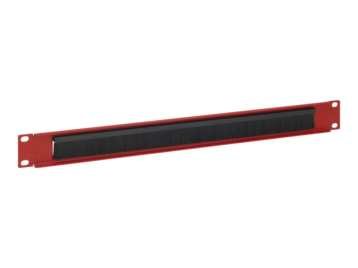 RACKIT 1U Blind Plate w Brush WG RED