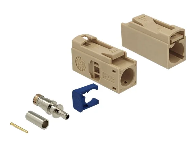 DELOCK FAKRA I Buchse 25mm zum Crimpen