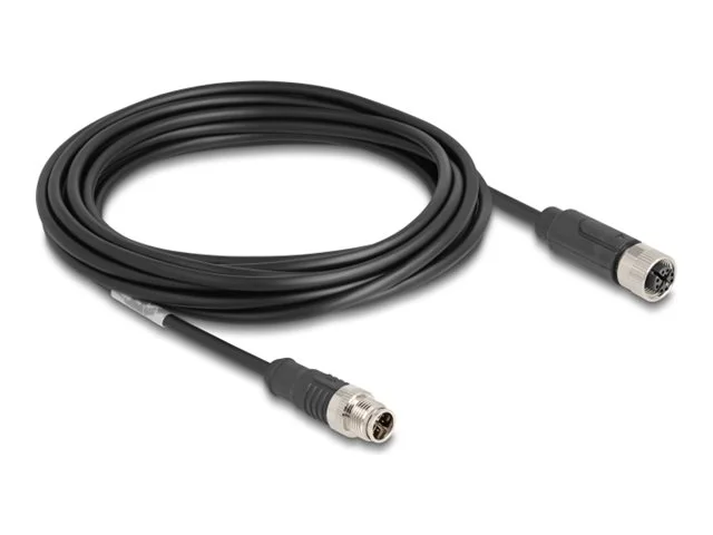 DELOCK M12 Kabel X-kodiert 8 Pin PVC 5m